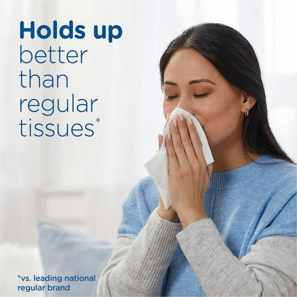 Puffs Plus Lotion Facial Tissue - 2 Ply - 8.20" Width x 8.40" Length - White - 124/Box - 6 / Pack