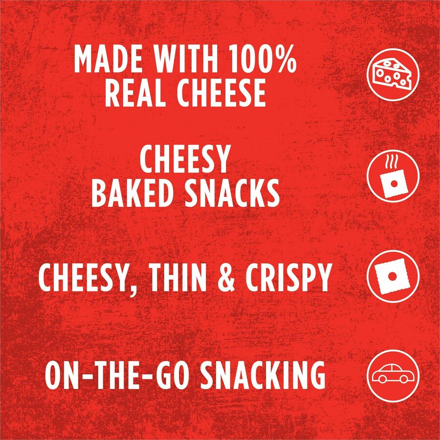 Cheez-It Snap'd Baked Cheese Variety Pack - Assorted - 1.97 lb - 1 Carton