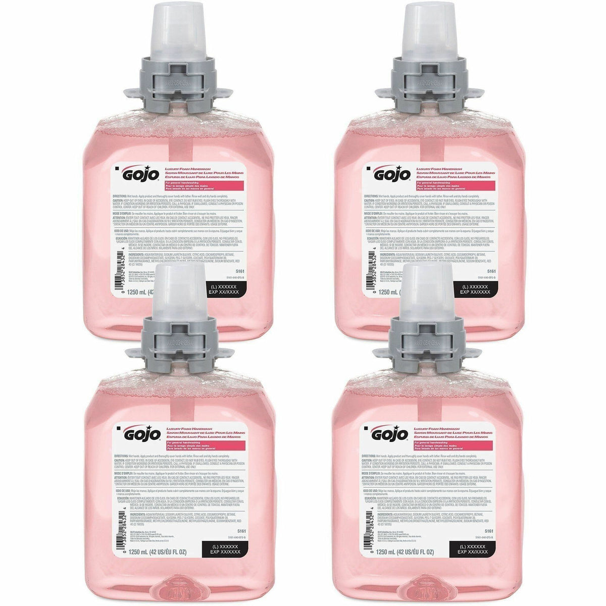 Gojo® FMX-12 Refill Cranberry Luxury Foam Handwash - Cranberry Scent - 1.32 quart - Hand - Amber - 4 / Carton