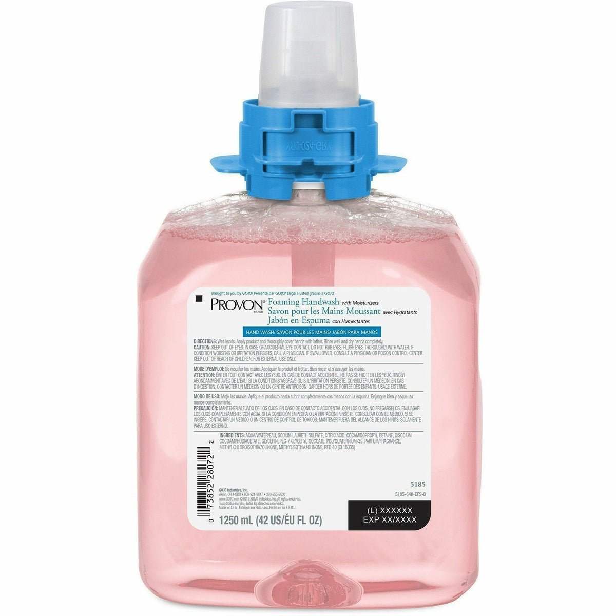 Provon FMX-12 Refill Foaming Handwash - Cranberry Scent - 1.32 quart - Kill Germs - Hand, Skin - Moisturizing - Pink - 1
