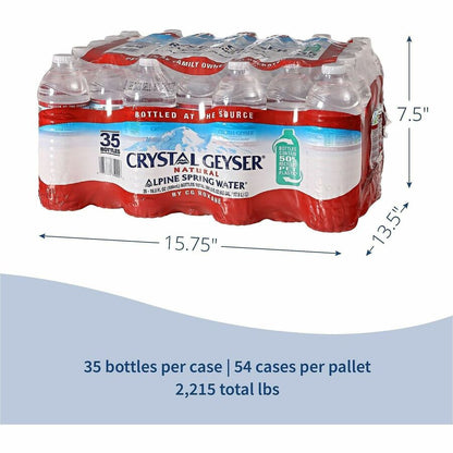Crystal Geyser Natural Alpine Spring Water - 16.90 fl oz (500 mL) - Natural