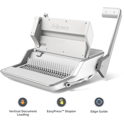 Fellowes Lyra 3-in-1 Binding Center - CombBind - 300 Sheet(s) Bind - 30 Punch - 6" Height x 16.6" Width x 15.6" Depth - 