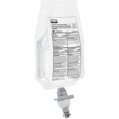 Rubbermaid Commercial Hand Sanitizer Foam Refill - Fragrance-free Scent - 1.16 quart - Kill Germs - Hand - White Clear -