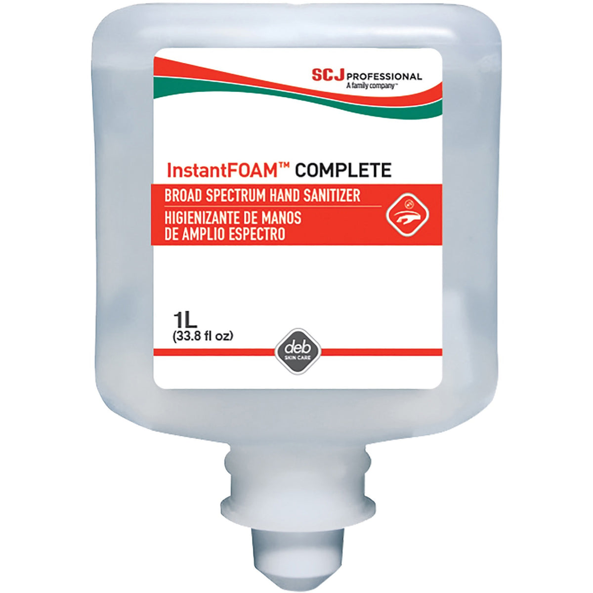 SC Johnson Hand Sanitizer Foam Refill - 1.06 quart - Kill Germs - Hand - Moisturizing - Clear - 6 / Carton