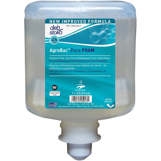 SC Johnson Antimicrobial Foam Hand Wash - 1.06 quart - Bacteria Remover - Hand - Antibacterial - Clear - 6 / Carton