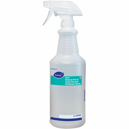 Diversey Empty Spray Bottle for Diversey Crew Restroom Disinfectant Cleaner - Suitable For Restroom, Floor - 12 / Carton