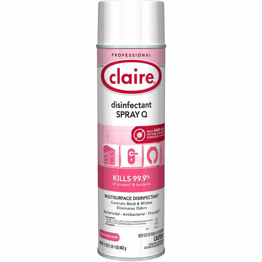 Claire Multipurpose Disinfectant Spray - Ready-To-Use - 17 fl oz (0.5 quart) - Country Fresh Scent - Antibacterial, Non-