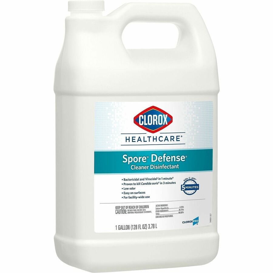 Clorox Healthcare Spore Defense Cleaner Disinfectant Refill - Ready-To-Use - 128 fl oz (4 quart) - Low Odor, Antibacteri