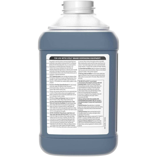 Diversey Virex II 256 Disinfectant Cleaner - Concentrate - 84.5 fl oz (2.6 quart) - Minty Scent - Deodorize, Non-porous,