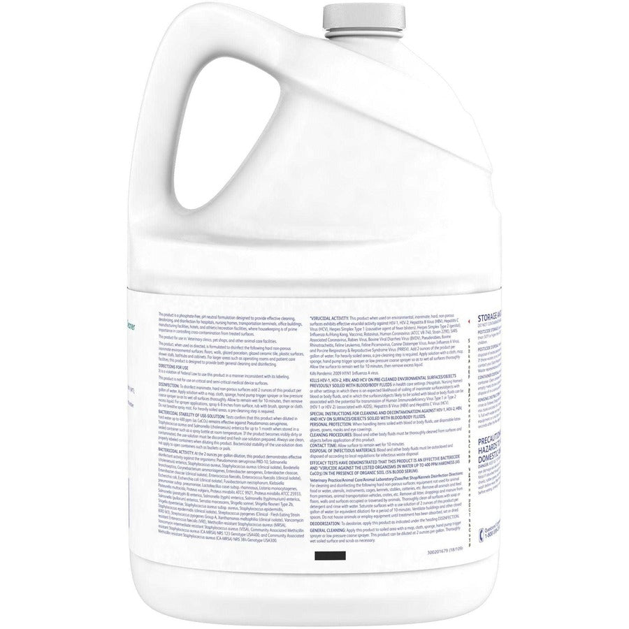Diversey Morning Mist Neutral Disinfectant - Ready-To-Use - 128 fl oz (4 quart) - Neutral Scent - Deodorize - Blue - 4 /