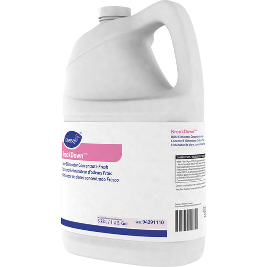 Diversey Fresh Odor Eliminator Concentrate - For Multi Surface - Ready-To-Use/Concentrate - Liquid - 128 fl oz (4 quart)
