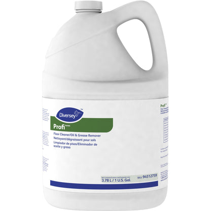 Diversey Profi Floor Cleaner/Grease Remover - 128 fl oz (4 quart) - Surfactant Scent - Solvent-free, pH Neutral, Butyl-f
