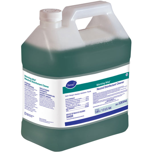 Diversey Quaternary Disinfectant Cleaner - Ready-To-Use - 192 fl oz (6 quart) - Fresh Scent - Deodorize - Blue - 2 / Car