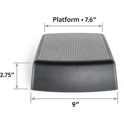 Allsop ErgoRiser Monitor Stand - (32212) - 20 lb Load Capacity - 3" Height x 16.30" Width x 9" Depth - Black - 1 Each