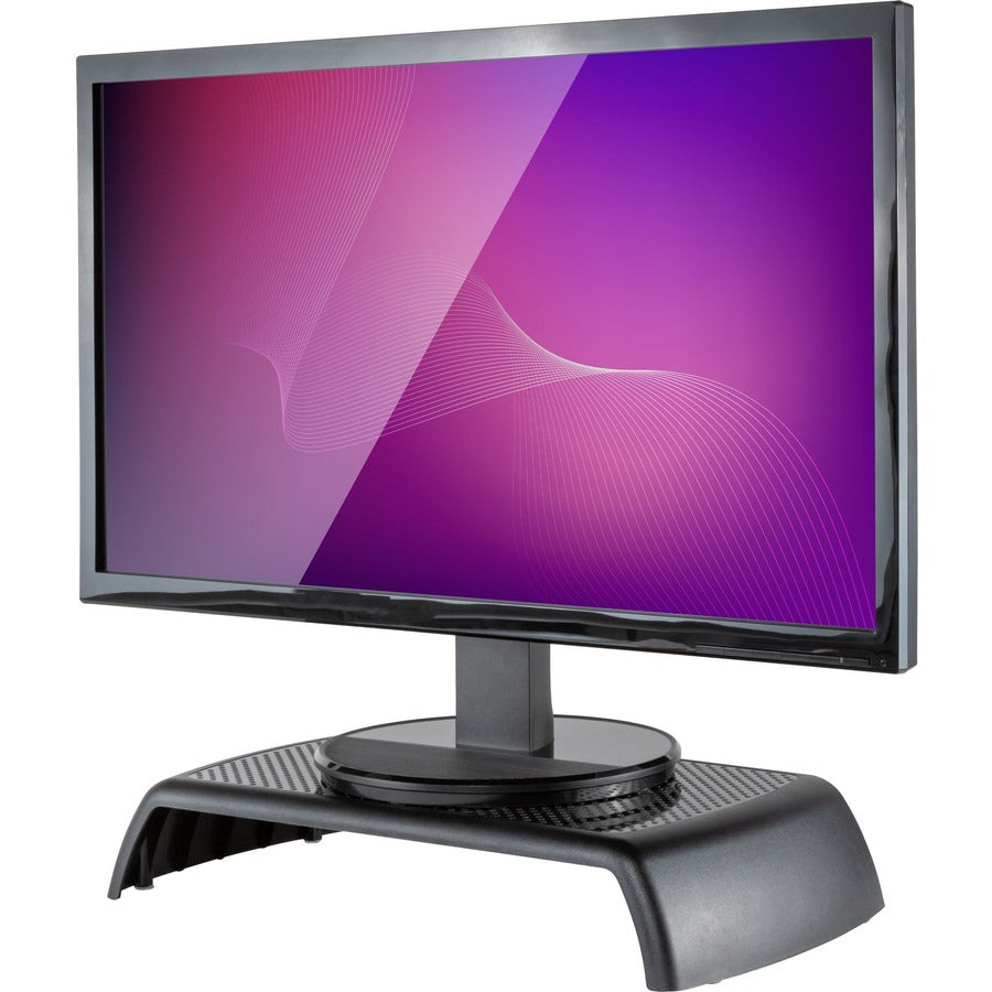 Allsop ErgoRiser Monitor Stand - (32212) - 20 lb Load Capacity - 3" Height x 16.30" Width x 9" Depth - Black - 1 Each