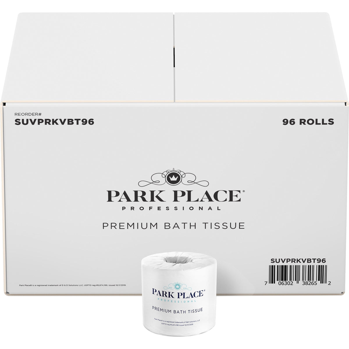 Park Place Double-ply Premium Bath Tissue Rolls - 2 Ply - 420 Sheets/Roll - Embossed Pattern - White - 1 Carton