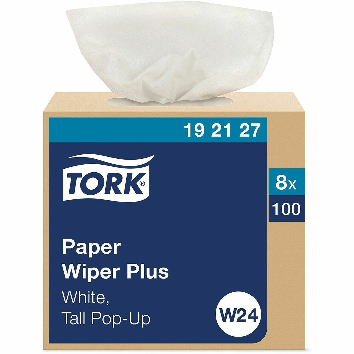 TORK Paper Wiper Plus White W24 - For Multipurpose - Wipe - 16.25" Length x 25" Width - 8 / Carton