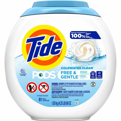 Tide Pods Laundry Detergent Packs - Color Safe - White - 81 / Pack