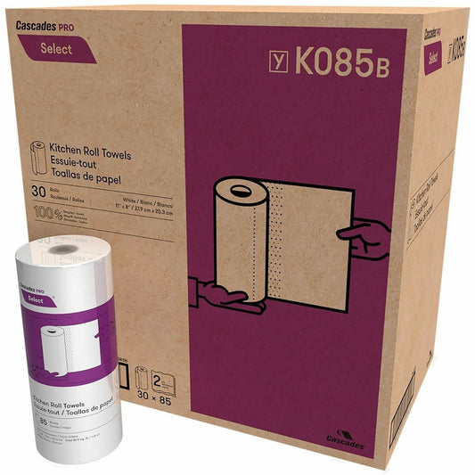 Cascades PRO Select™ Kitchen Roll Towels - 2 Ply - 30 Rolls Per Container - 30 / Carton