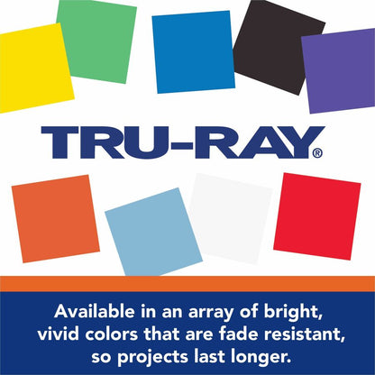 Tru-Ray Construction Paper Art Roll - Mural, Art Project, Banner - 36" Width x 500 ft Length - White - Sulphite - 1 Roll