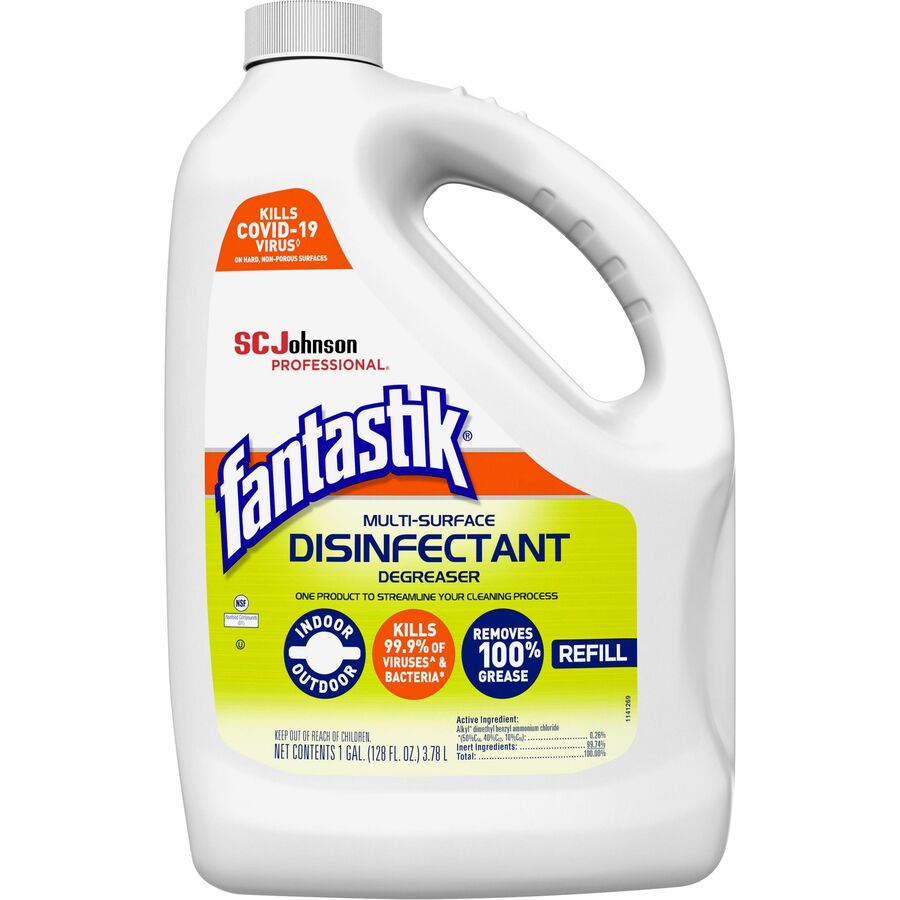 fantastik® Disinfectant Degreaser - 128 fl oz (4 quart) - Fresh Scent - Disinfectant, Easy to Use, Rinse-free, Deodorize
