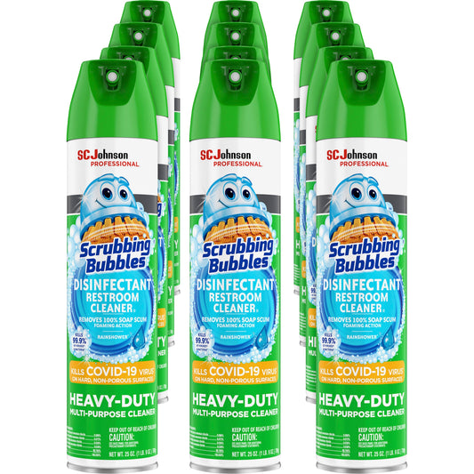 Scrubbing Bubbles® Disinfectant Cleaner - Ready-To-Use - 25 fl oz (0.8 quart) - Non-porous, Heavy Duty, Fume-free - Whit