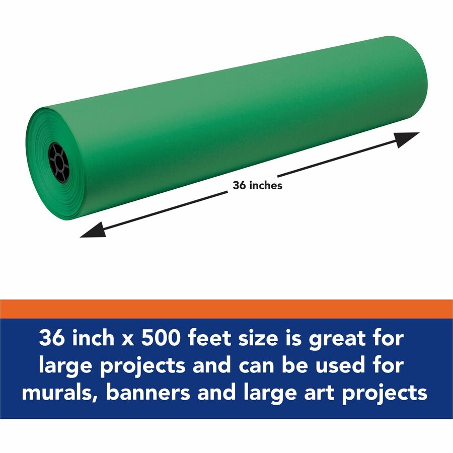 Tru-Ray Construction Paper Art Roll - Art Project, Mural, Banner - 36" Width x 500 ft Length - Festive Green - Sulphite 