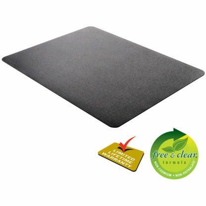 Deflecto Chair Mat For Medium-Pile Carpet, Rectangular, 36"W x 48"D, Black - Medium Pile Carpet - 36" Width x 48" Depth 