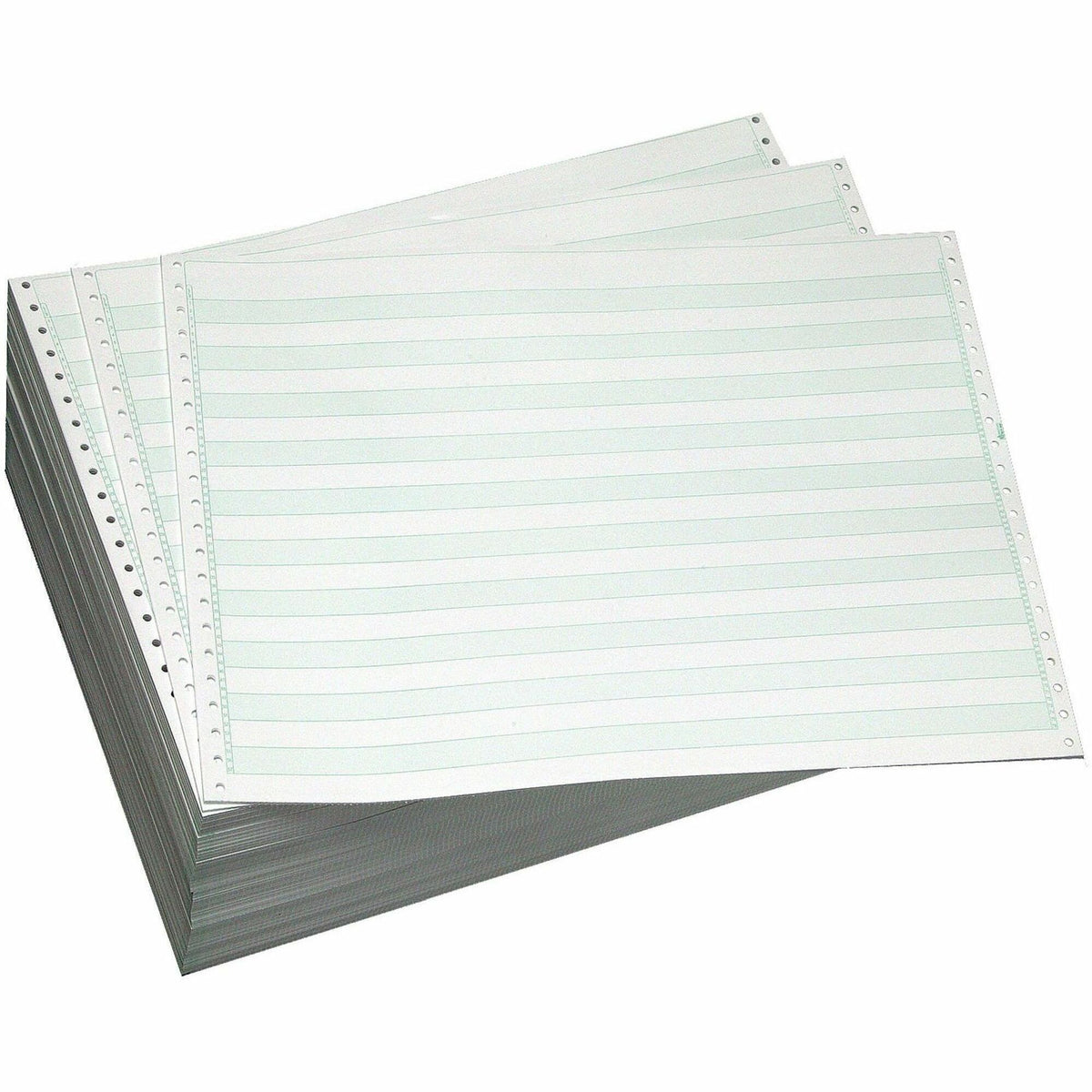Domtar Continuous Paper - 14 7/8" x 11" - 18 lb Basis Weight - Acid-free, Carbonless, Unperforated, Uncoated, Break Resi