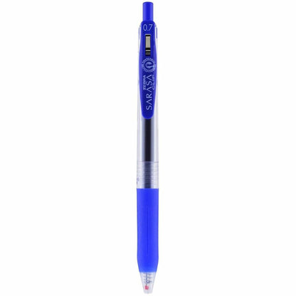 Zebra SARASA Clip Retractable Gel Pen - 0.7 mm Pen Point - Retractable - Blue Ink - Water Based, Pigment-based, Gel-base