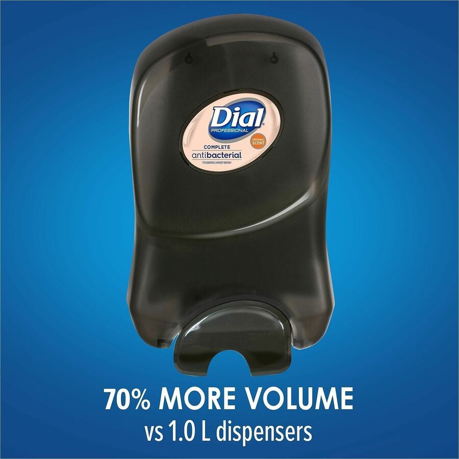 Dial Professional 1700 Universal Manual Dispenser - Manual - Sturdy, Durable, Heavy Duty - Smoke - 1 Each
