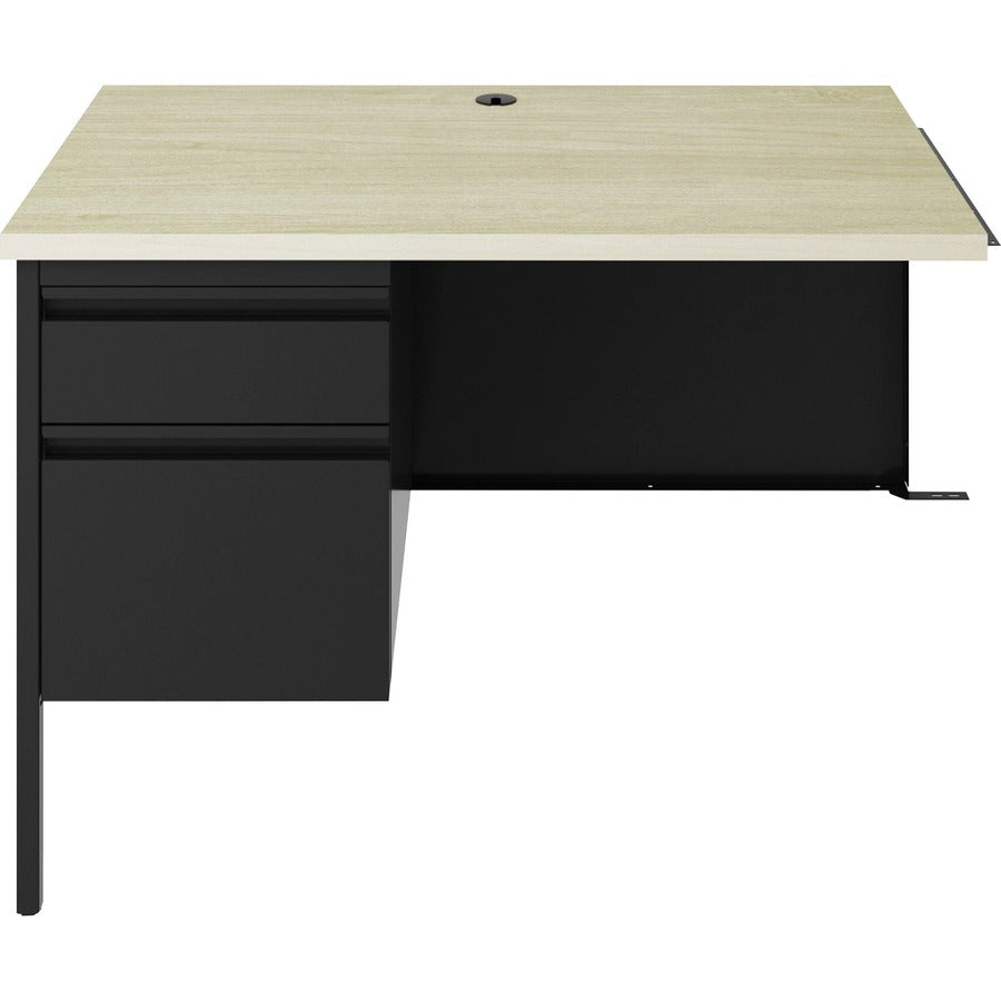 Lorell Fortress Series Left-Pedestal Return - 24" Height x 42" Width x 29.5" Depth, 0.7" Height Modesty Panel, 1.1" Thic