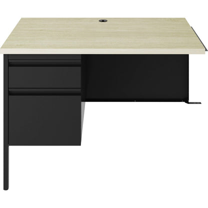 Lorell Fortress Series Left-Pedestal Return - 24" Height x 42" Width x 29.5" Depth, 0.7" Height Modesty Panel, 1.1" Thic