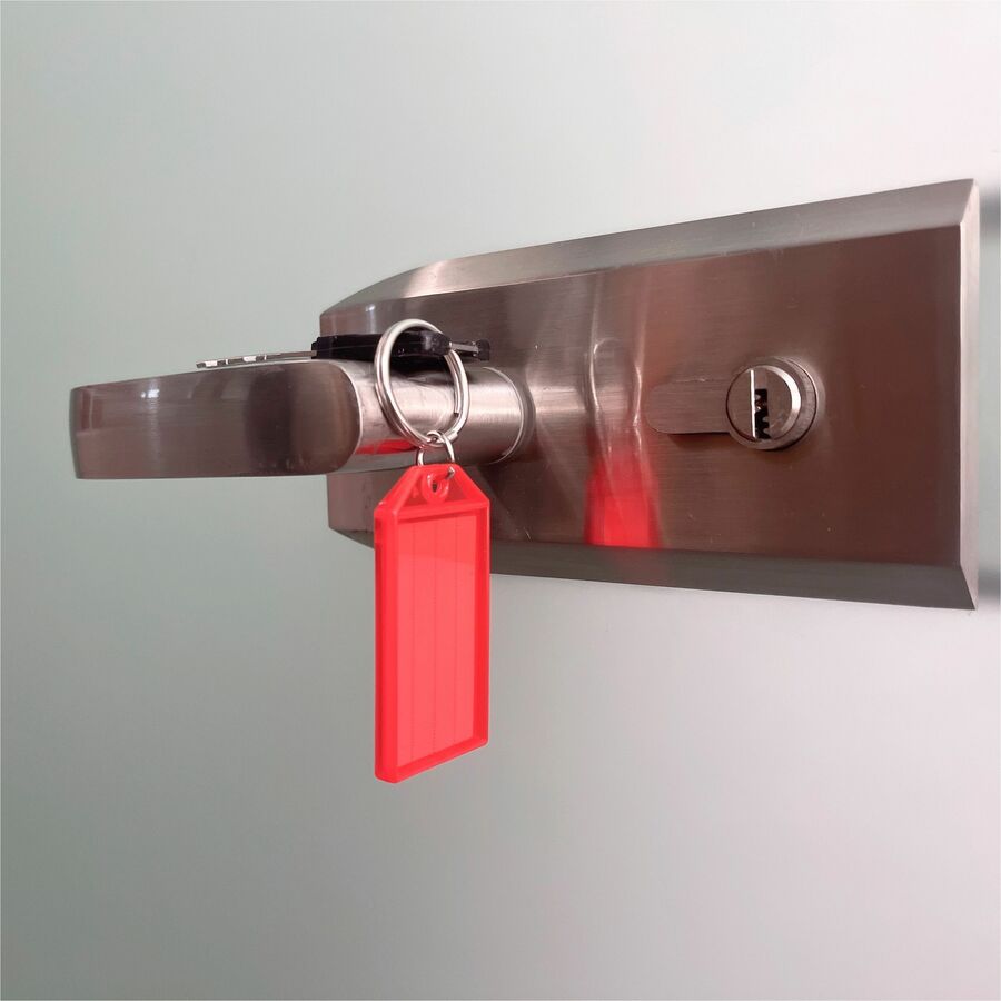 Sparco Replacement Key Tags - 0.25" Length x 0.75" Width - Oval - Assorted - 4 / Pack