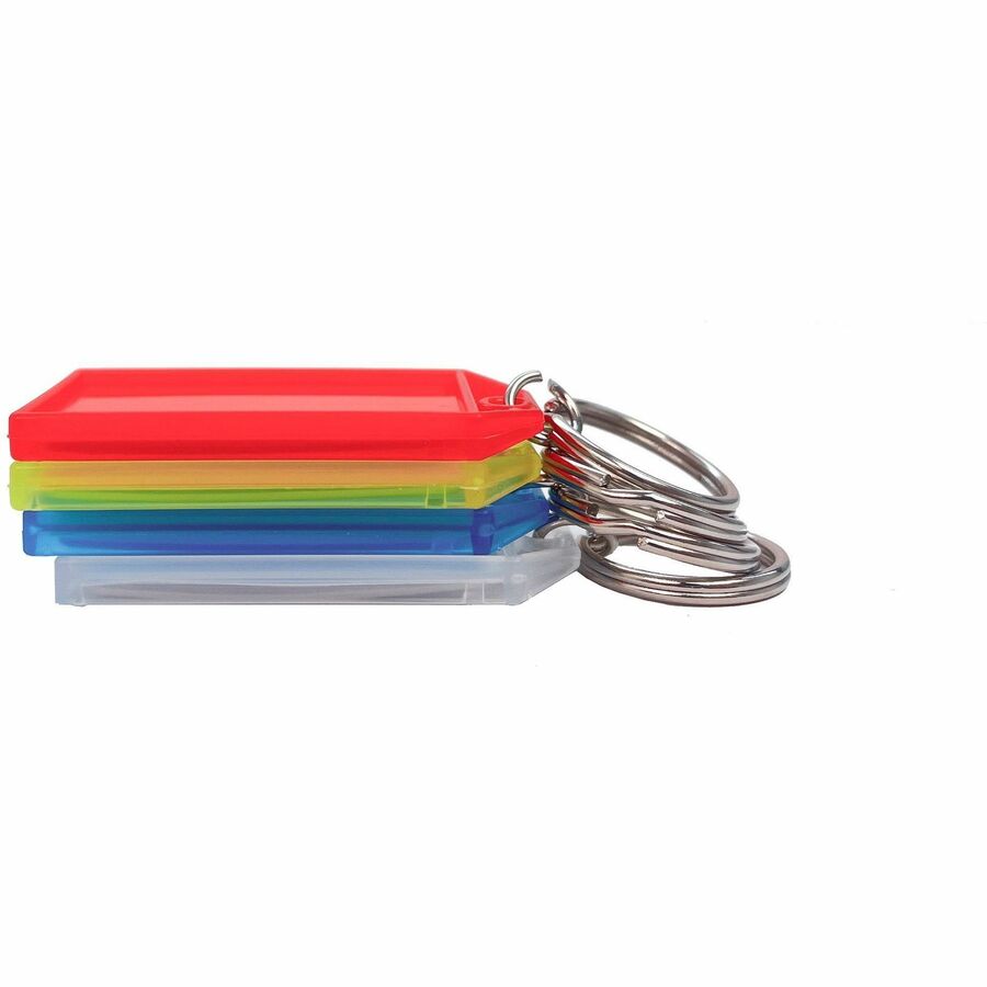 Sparco Replacement Key Tags - 0.25" Length x 0.75" Width - Oval - Assorted - 4 / Pack