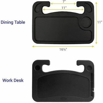 DAC® MP-231 Steering Wheel Desk - 1" Height x 16.50" Width x 11" Depth - Compact, Sturdy, Portable - Black - 1 Each