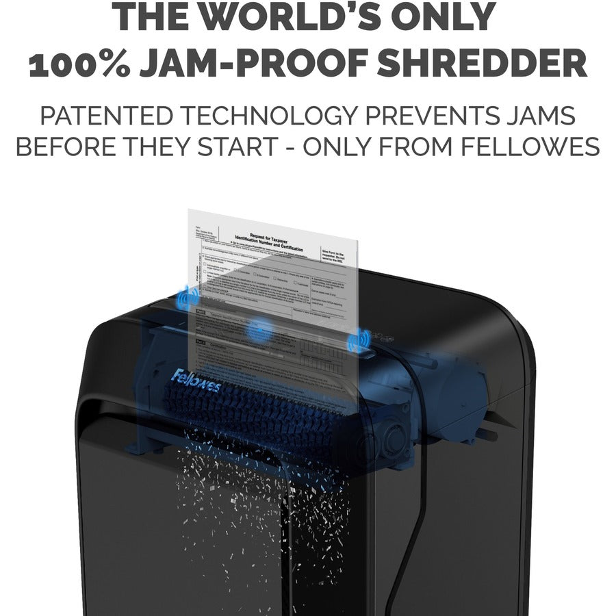 Fellowes LX180 Cross-cut Shredder - Continuous Shredder - Cross Cut - 16 Per Pass - for shredding Staples, Paper, Paper 