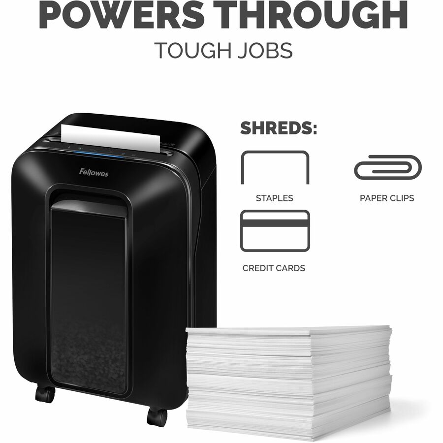 Fellowes Powershred LX170 100% Jam Proof Cross-cut Shredder - Continuous Shredder - Cross Cut - 12 Per Pass
