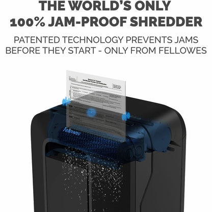 Fellowes Powershred LX170 100% Jam Proof Cross-cut Shredder - Continuous Shredder - Cross Cut - 12 Per Pass
