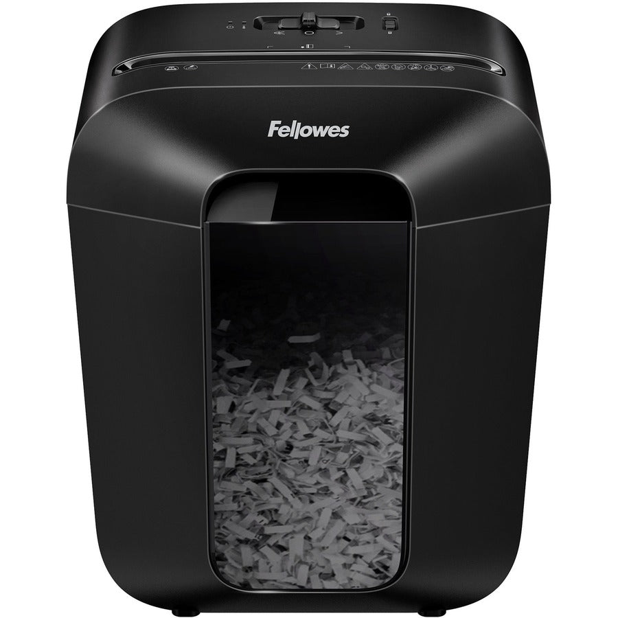 Fellowes LX45 Cross-cut Shredder - Non-continuous Shredder - Cross Cut - 8 Per Pass - for shredding Staples, Paper, Pape