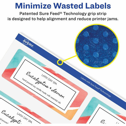 Avery® Shipping Labels, Glossy White, 2" x 4" , 100 Total (6527) - 2" Height x 4" Width - Permanent Adhesive - Rectangle