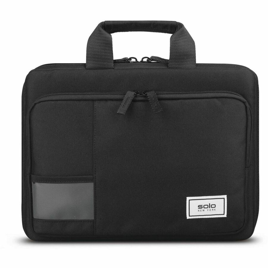 Solo Carrying Case for 11.6" Chromebook, Notebook - Black - Drop Resistant, Bacterial Resistant, Water Resistant - Fabri