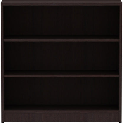Lorell Laminate Bookcase - 36" Width x 12" Depth x 36" Height - 3 x Shelf(ves) - 1 Each