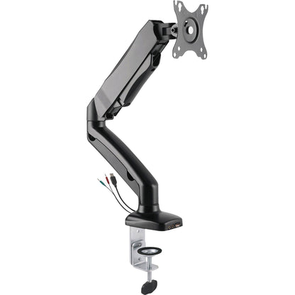Lorell Mounting Arm for Monitor - Black - Height Adjustable - 1 Display(s) Supported - 14.30 lb Load Capacity - 75 x 75,
