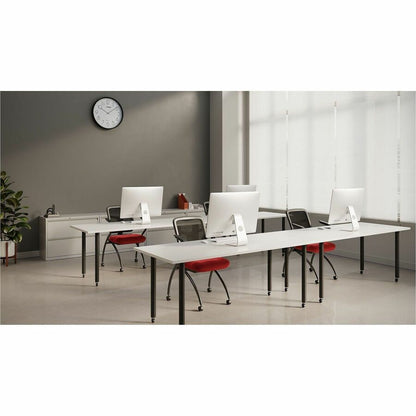 Lorell Training Tabletop - White Rectangle Top - 48" Table Top Length x 24" Table Top Width x 1" Table Top Thickness - A