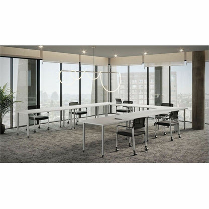 Lorell Training Tabletop - White Rectangle Top - 60" Table Top Length x 24" Table Top Width x 1" Table Top Thickness - A