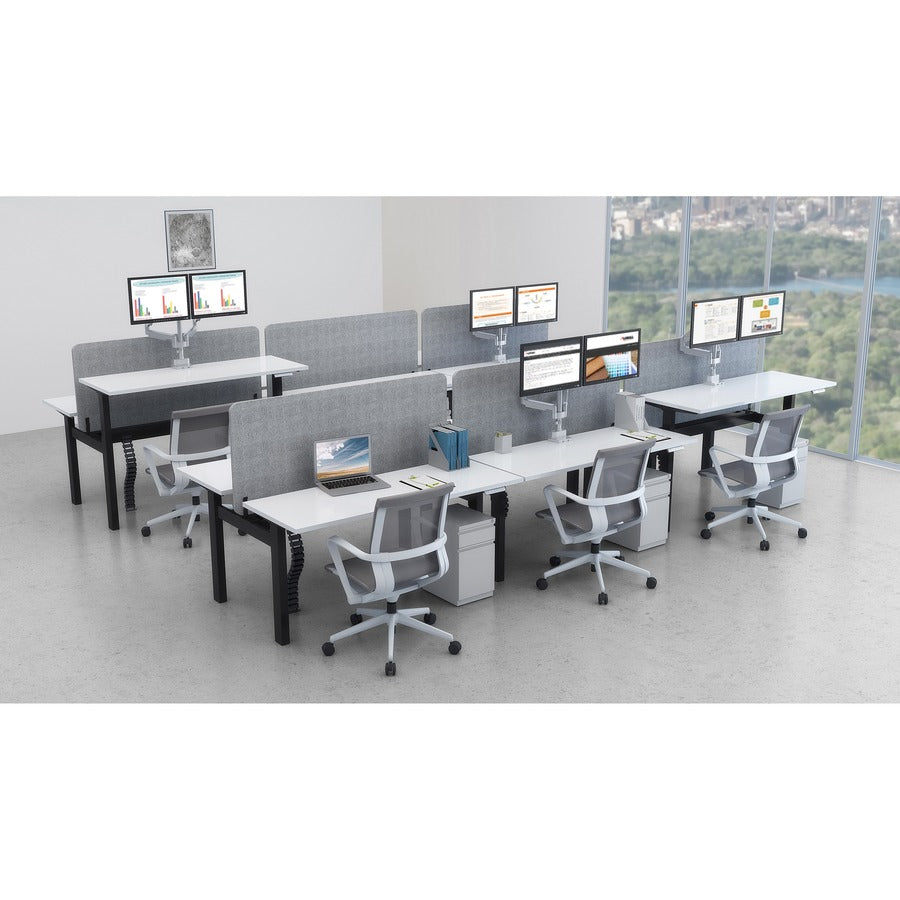 Lorell Training Tabletop - White Rectangle Top - 60" Table Top Length x 30" Table Top Width x 1" Table Top Thickness - A