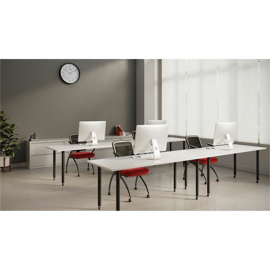 Lorell Training Tabletop - White Rectangle Top - 72" Table Top Length x 30" Table Top Width x 1" Table Top Thickness - A