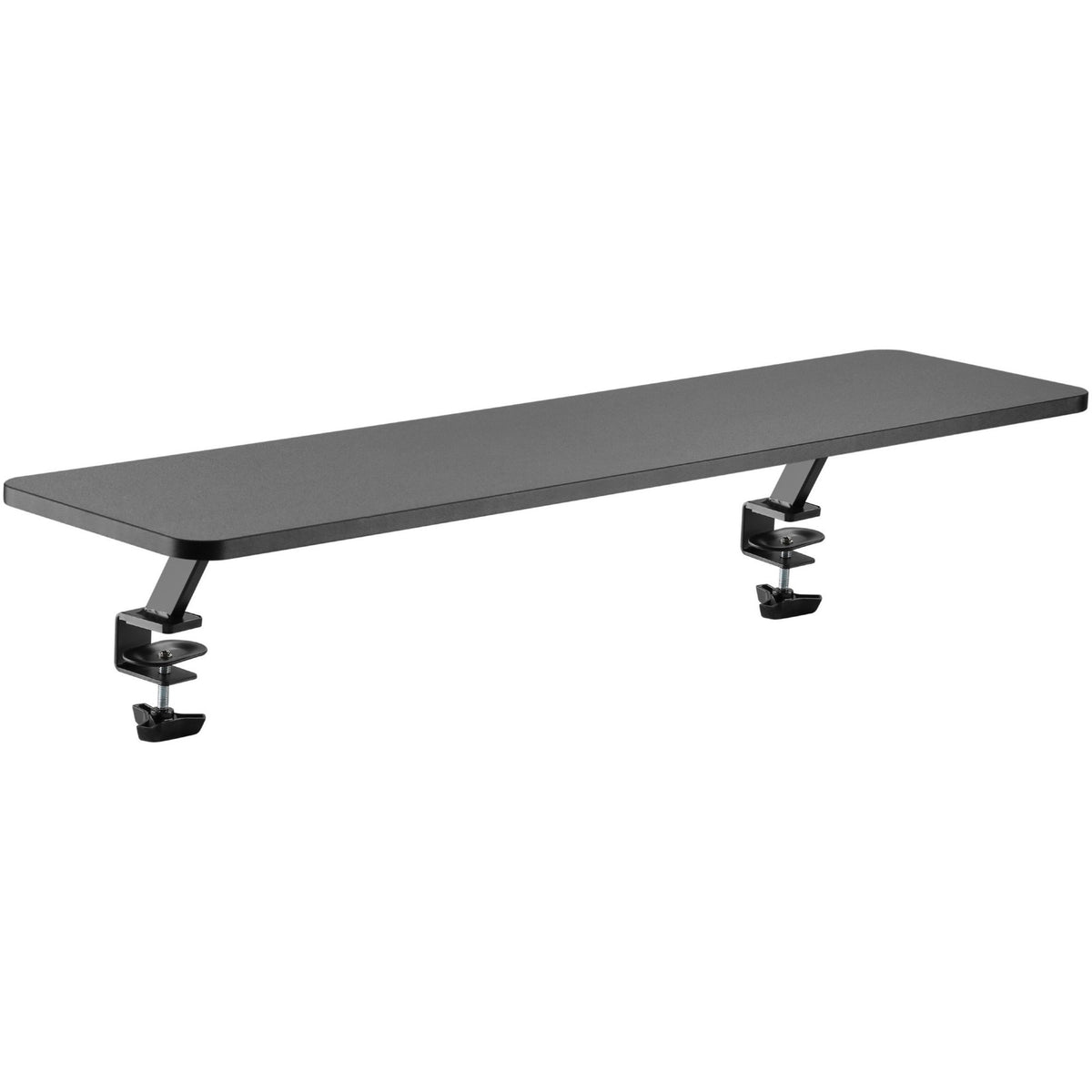 Kantek Wide Desktop Shelf/Monitor Stand - 40 lb Load Capacity - 5.10" Height x 39.40" Width x 10.20" Depth - Desk - Blac