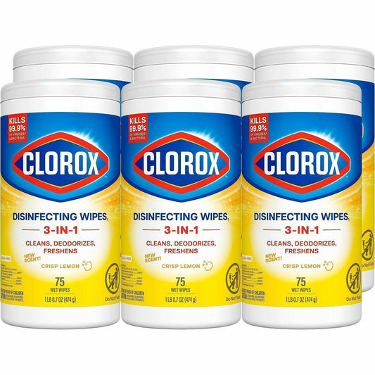 Clorox Disinfecting Cleaning Wipes Value Pack - Bleach-free - For Multi Surface, Multipurpose - Ready-To-Use - Wipe - Cr